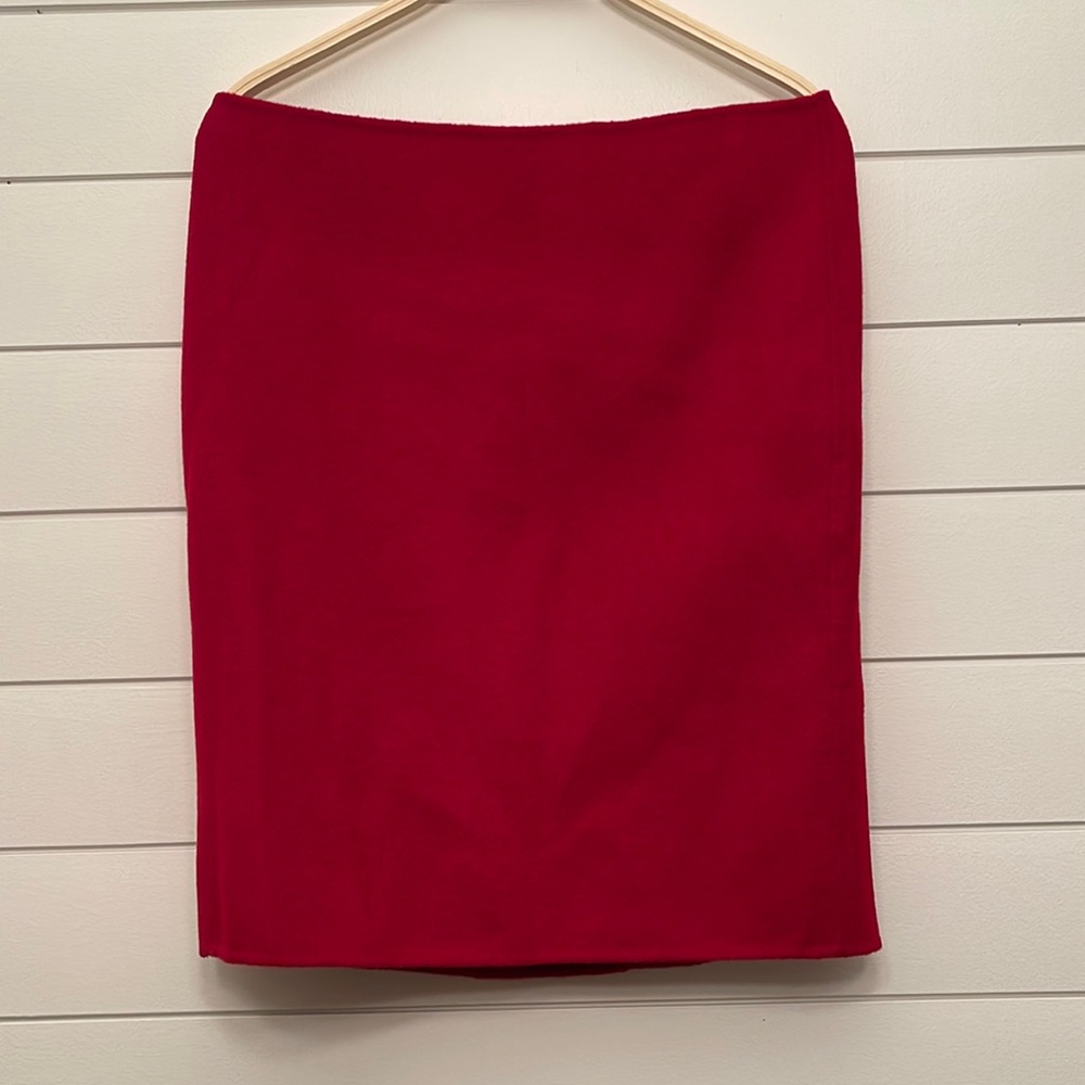 Talbot Red wool skirt